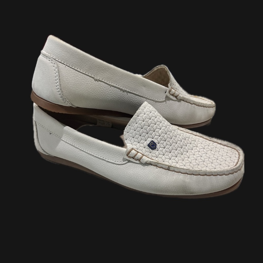 DUBARRY CANNES LOAFER - SAIL WHITE size 38 retail $170 us